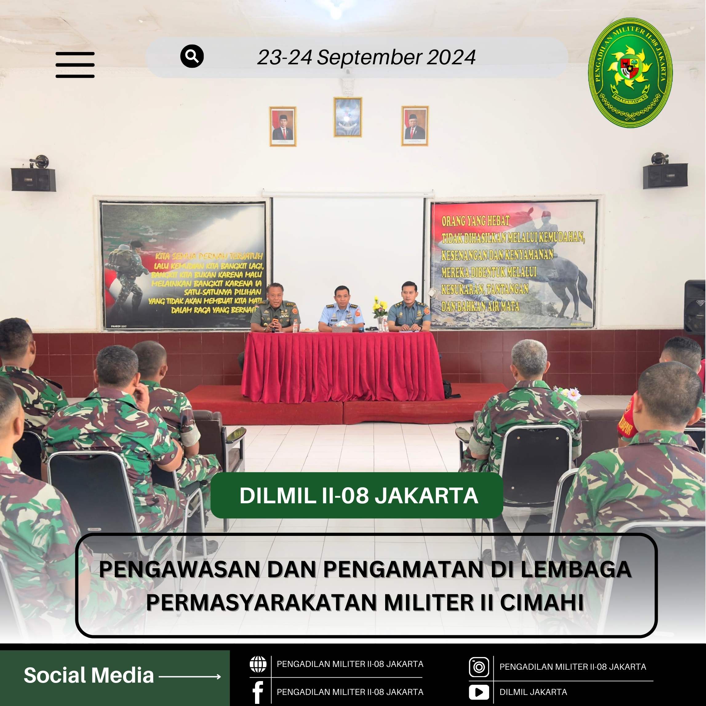 PENGAWASAN DAN PENGAMATAN DI LEMBAGA PERMASYARAKATAN MILITER II CIMAHI