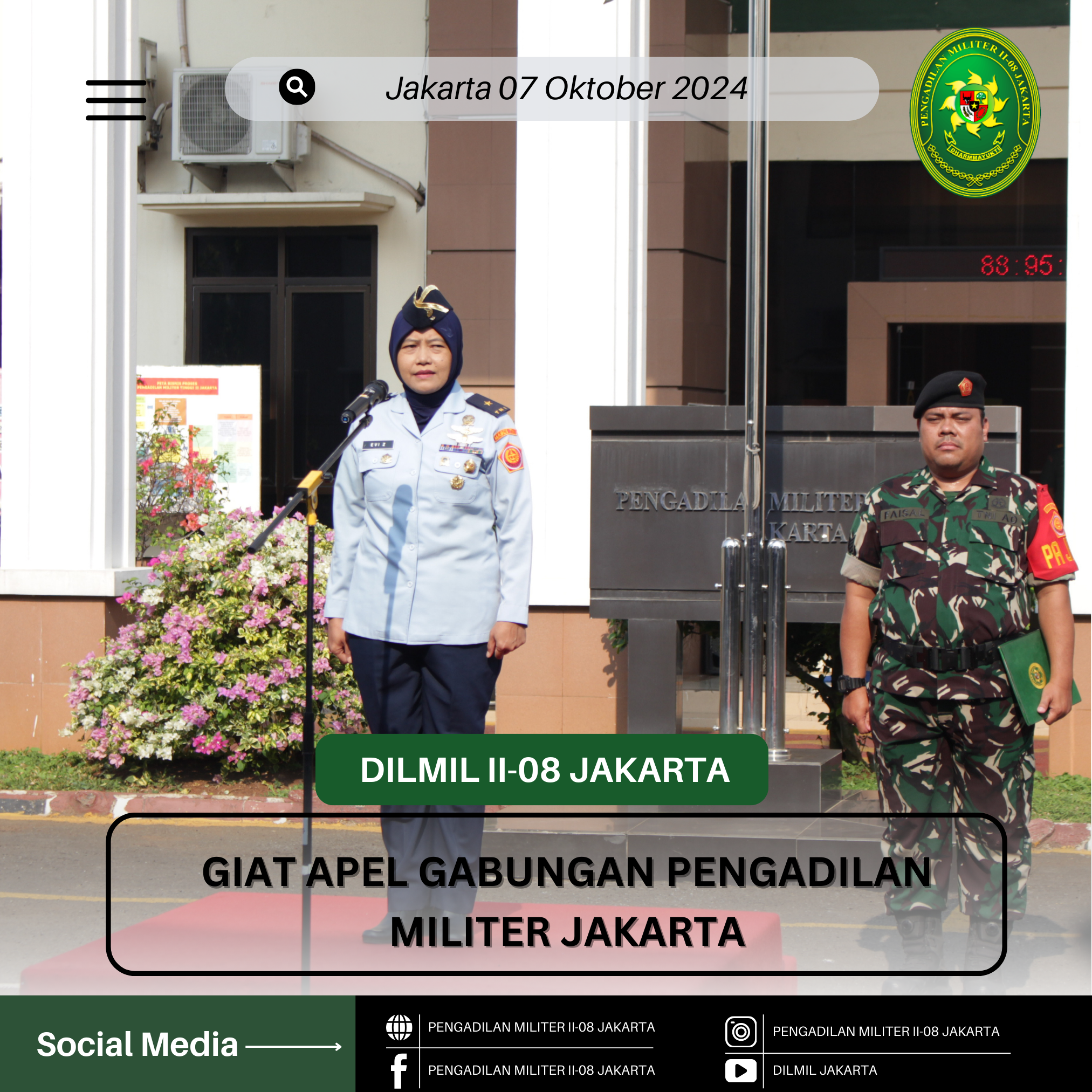 GIAT APEL GABUNGAN DILMIL JAKARTA