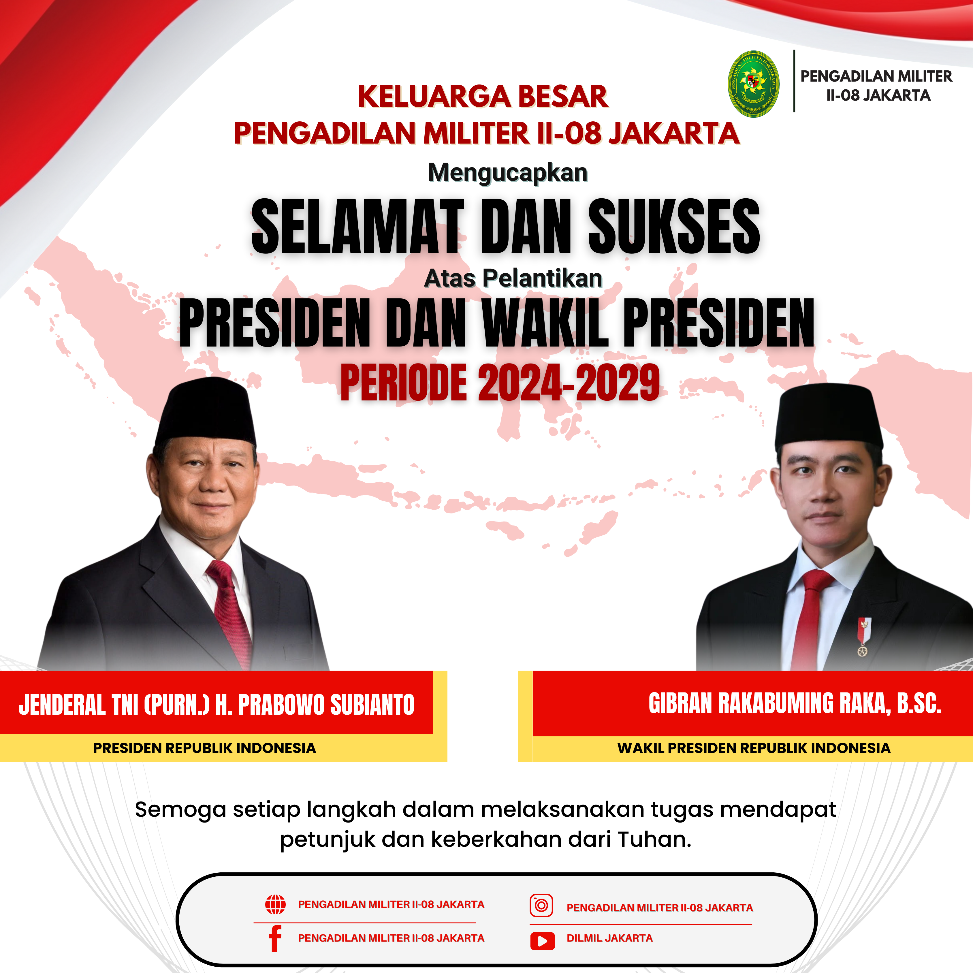 PRESIDEN REPUBLIK INDONESIA & WAKIL PRESIDEN INDONESIA MASA BAKTI 2024 – 2029