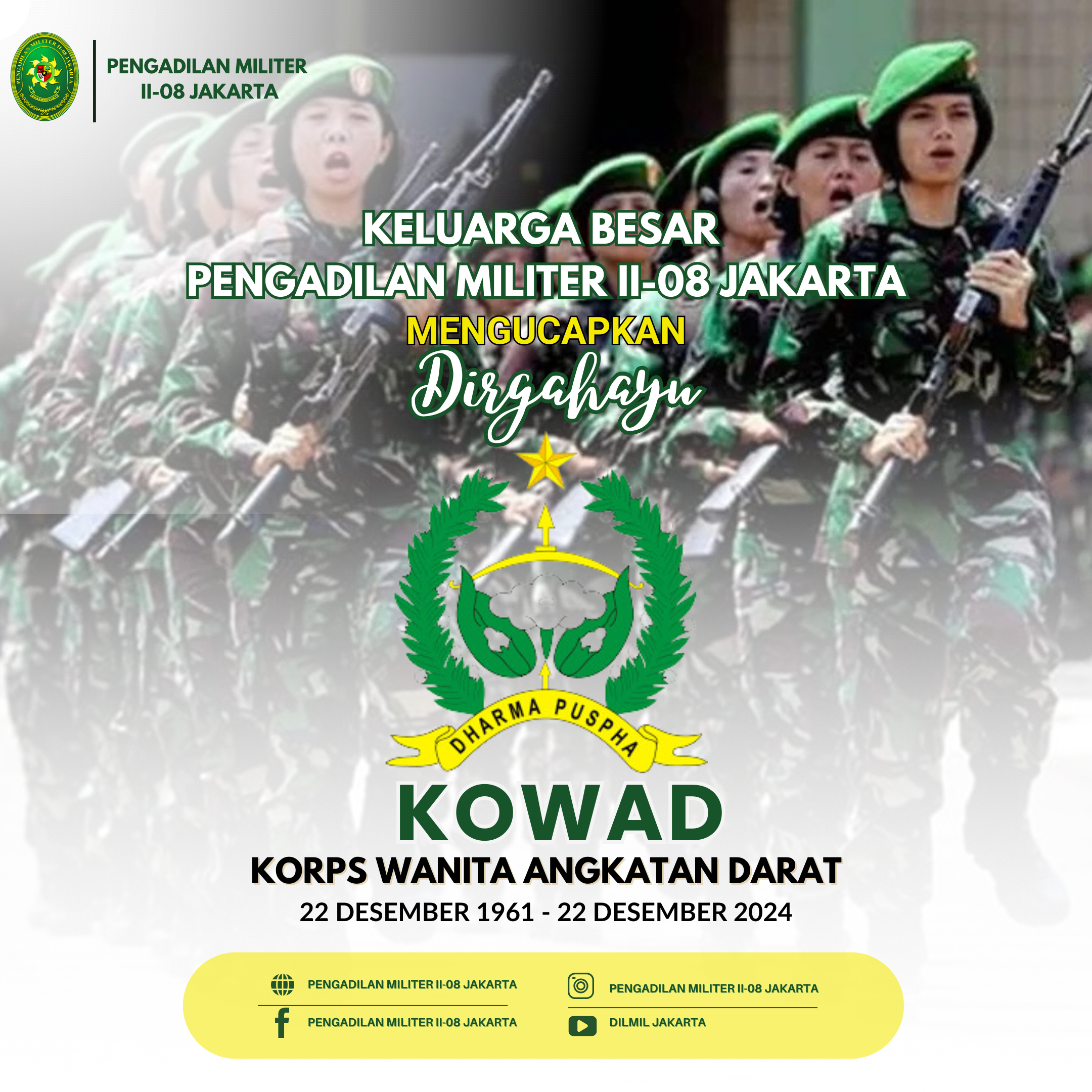 DIRGAHAYU KORPS WANITA ANGKATAN DARAT