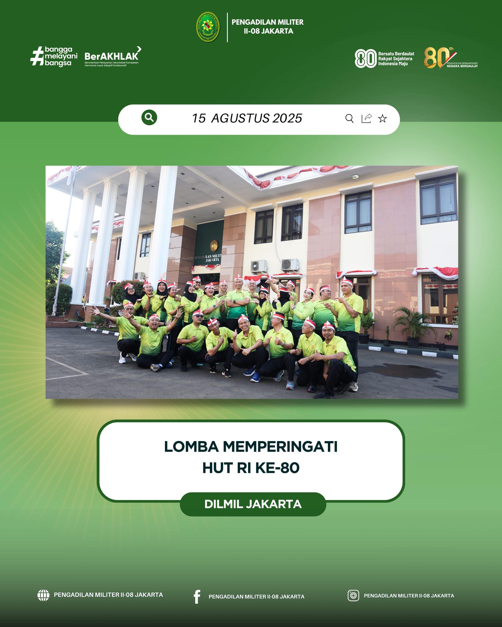 LOMBA MEMPERINGATI HUT RI KE-80 DAN HUT MARI KE-80