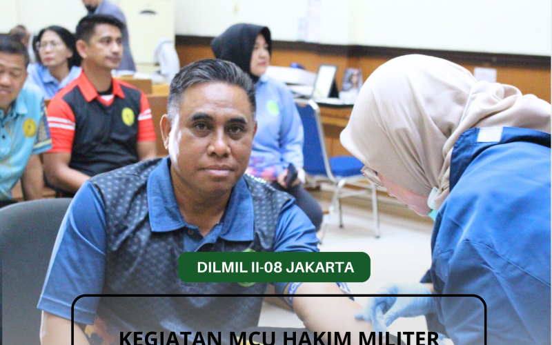 Kegiatan Medical Checkup Hakim Militer
